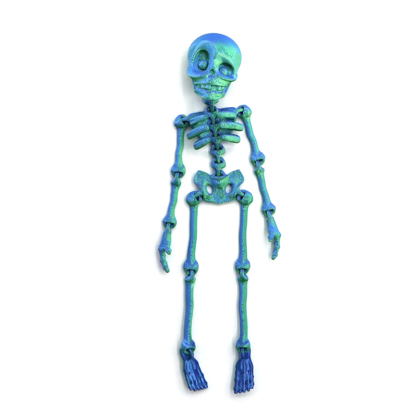 π3D Printed Poseable Skeleton Fridge Magnet