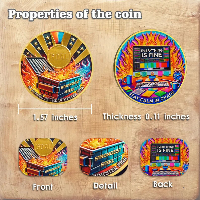 Dumpster Fire Challenge Coin
