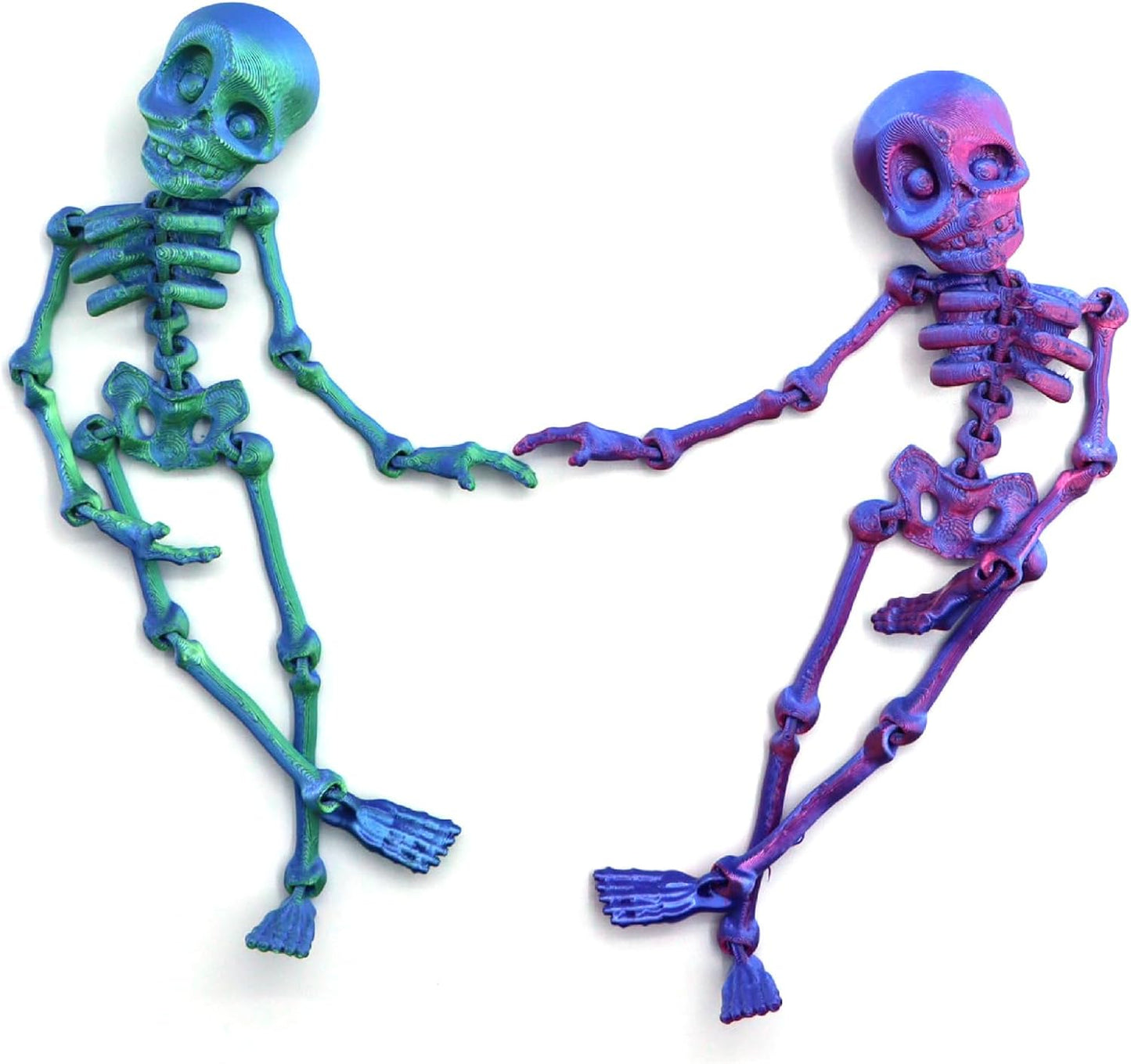 π3D Printed Poseable Skeleton Fridge Magnet