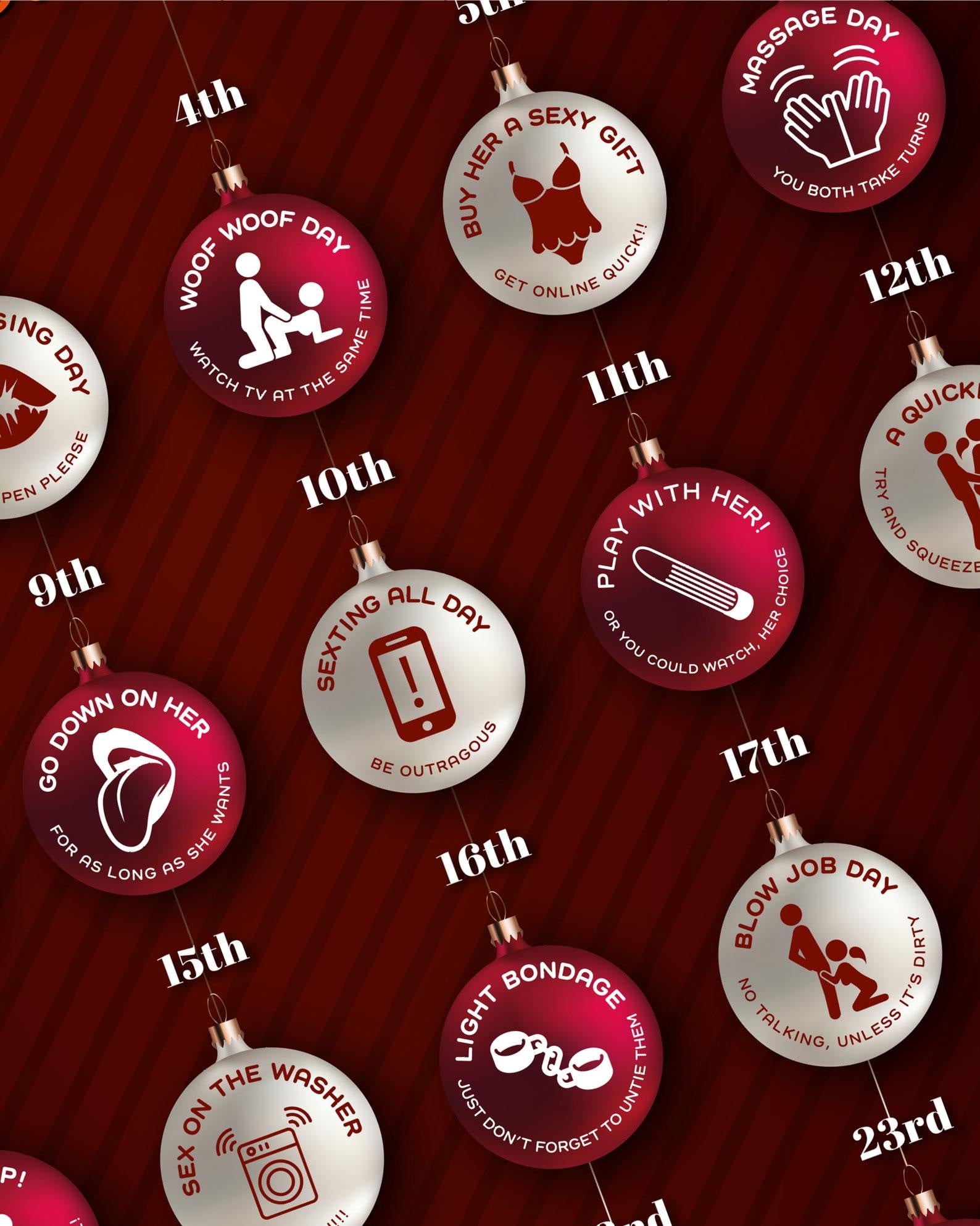 Naughty Scratch Off Advent Calendar for Couples