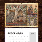 Medieval Cats with Crowns Calendar 2026