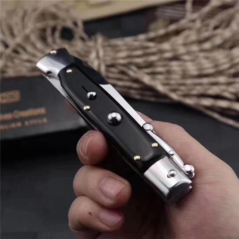 Pure Handmade Old School Italian Stiletto Pocket Knife