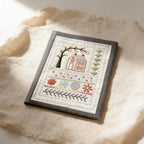 Embroidery Stitch Practice Book with Illustrated Patterns