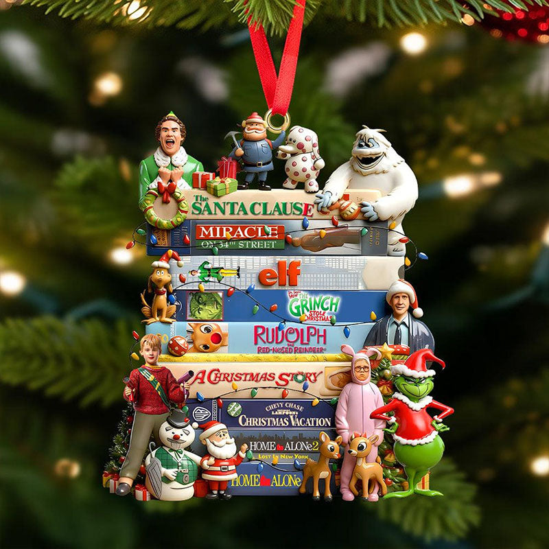 🎄 90s Movie Christmas Ornament – A Retro Holiday Classic for Every Movie Lover!