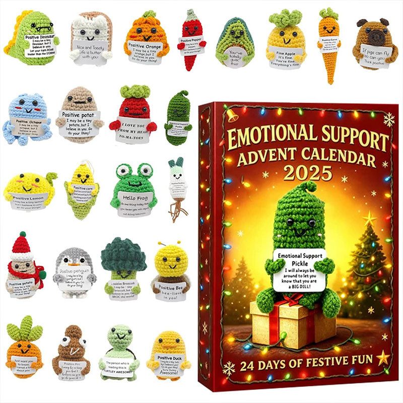 🎄 Emotional Support Advent Calendar 2025 – 24 Days of Positivity, Joy & Cuteness 🎁