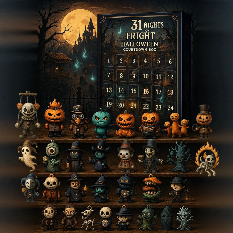 31 Nights of Fright – Halloween Countdown Box with Figurines🎃