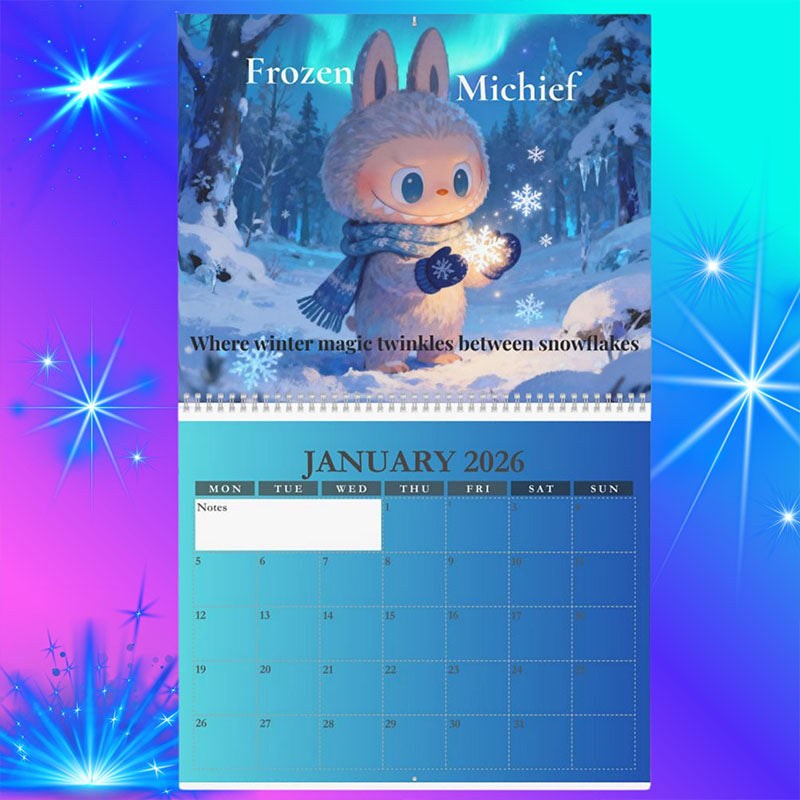 🗓️ Labubu 2026 Art Illustration Wall Calendar