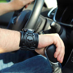 🏍️HD Skull Wide Leather Strap