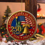 250 years of America Acrylic Ornament