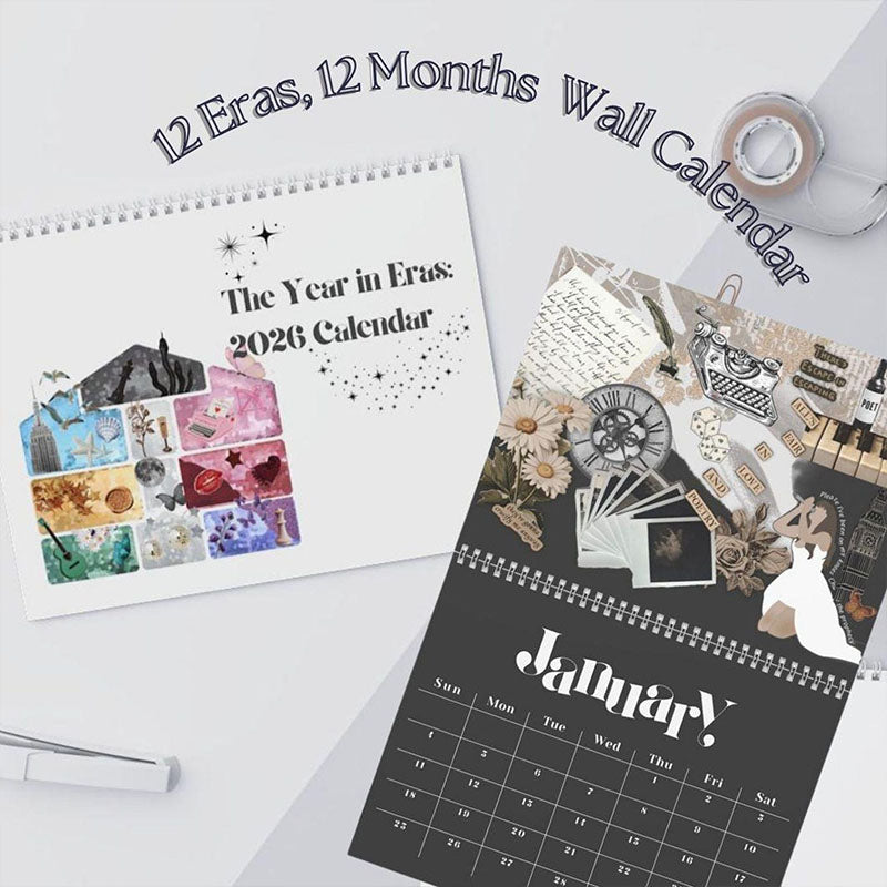 2026 Eras Wall Calendar: "The Year in Eras" Fan Gift