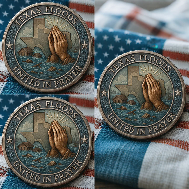 🙏🌊Texas Flood Prayer Coin