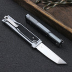 Aviation aluminum alloy etiquette gravity knife D2 steel