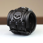 🏍️HD Skull Wide Leather Strap