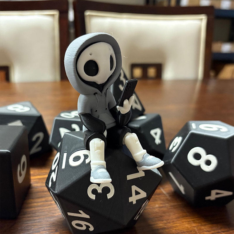 3D Printed Hoodie Ghost Art Toy