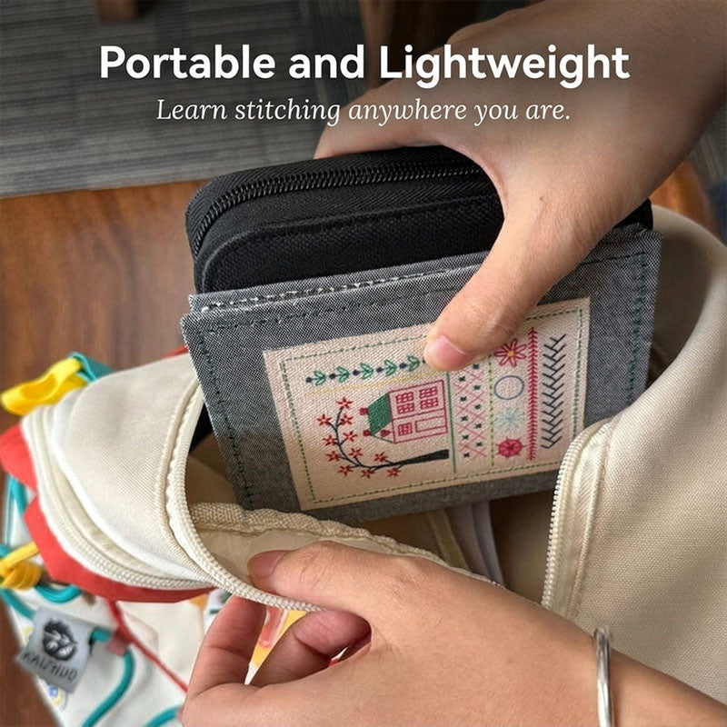 Embroidery Stitch Practice Book with Illustrated Patterns