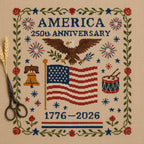 US 250th Anniversary Cross Stitch Kit