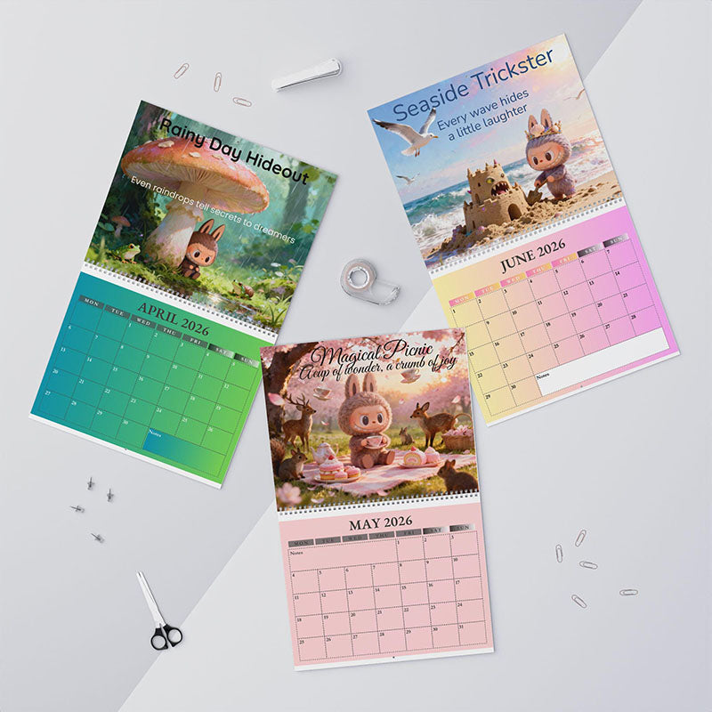 🗓️ Labubu 2026 Art Illustration Wall Calendar