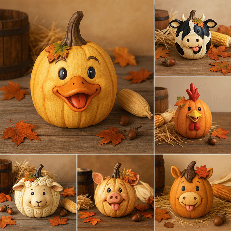 🎃Farm Animal Pumpkin Figurines