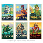 2026 Wall Calendar: Mythical Creatures From Around the World