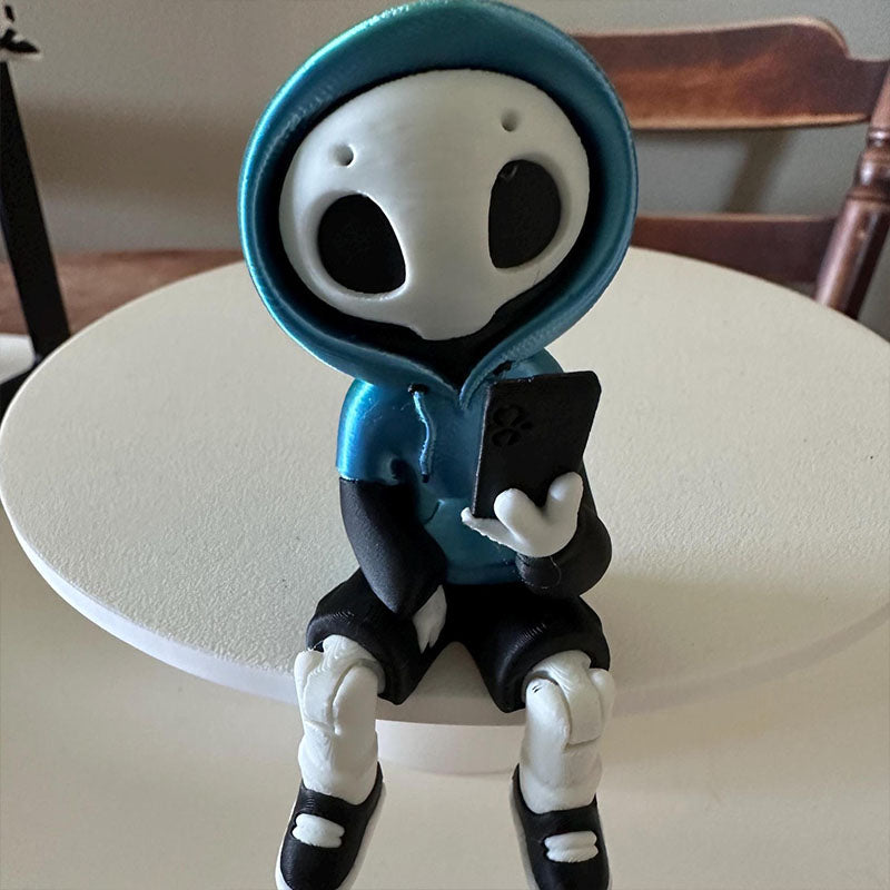 3D Printed Hoodie Ghost Art Toy