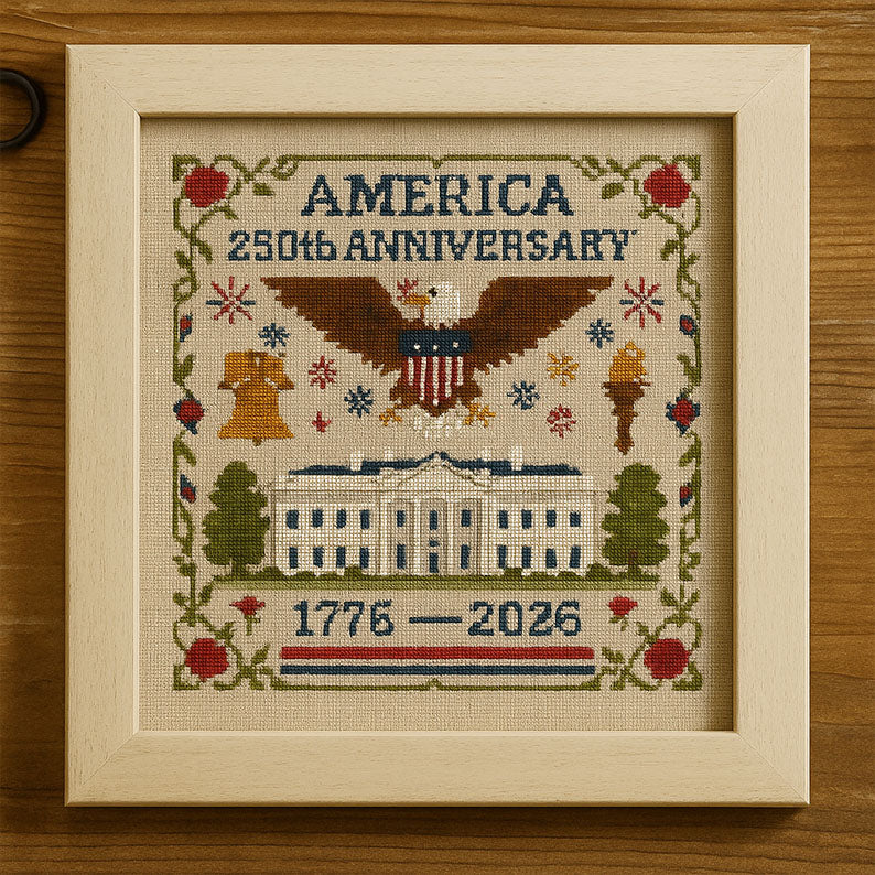 US 250th Anniversary Cross Stitch Kit