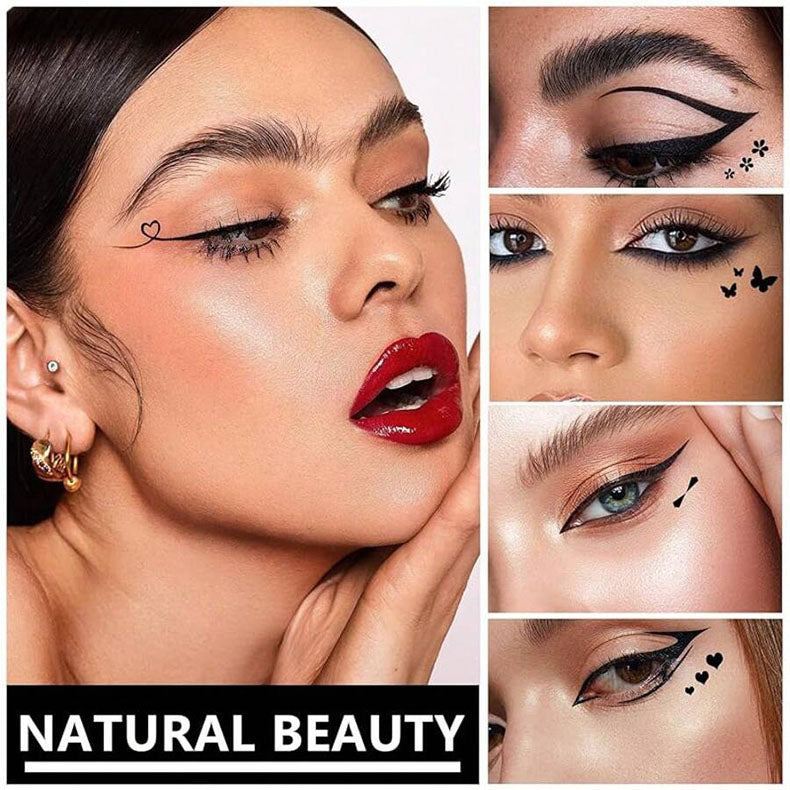 ✨ 5-in-1 Double-Ended Eyeliner Stamp Pen Set