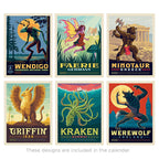 2026 Wall Calendar: Mythical Creatures From Around the World