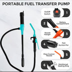 Cordless Fuel Transfer Pump Compatible with DeWalt 20V & Milwaukee 18V Batteries