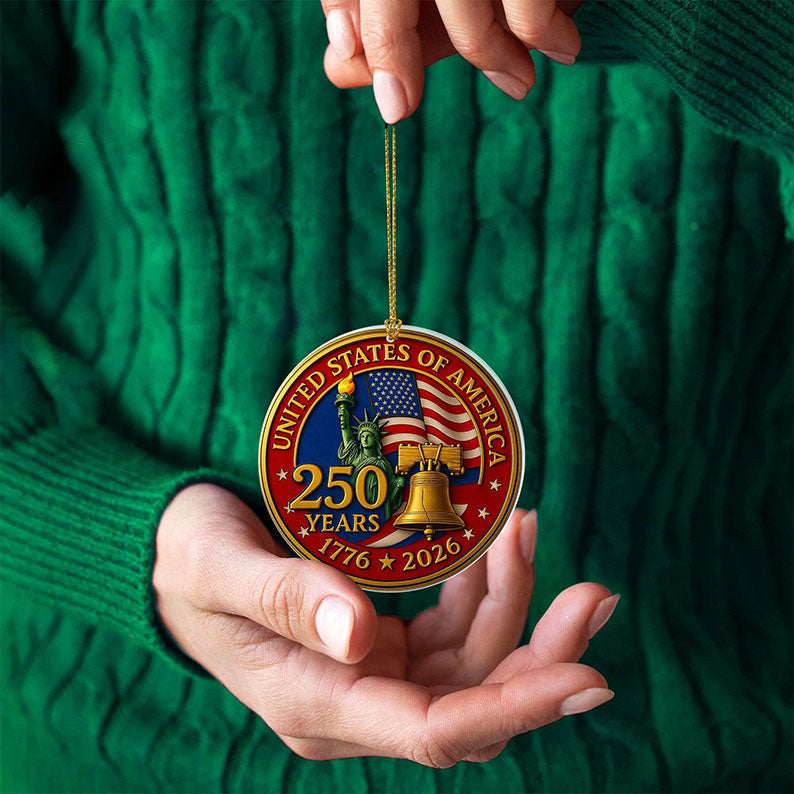 250 years of America Acrylic Ornament