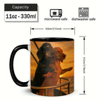Couple Dachshund Love Mug – Cute Ceramic Coffee Cup for Dog Lovers