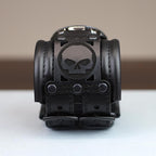 🏍️HD Skull Wide Leather Strap