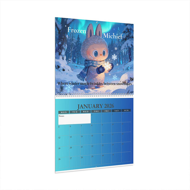 🗓️ Labubu 2026 Art Illustration Wall Calendar