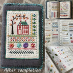 Embroidery Stitch Practice Book with Illustrated Patterns