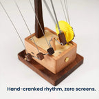 Handcrafted Wooden Manta Ray Automaton