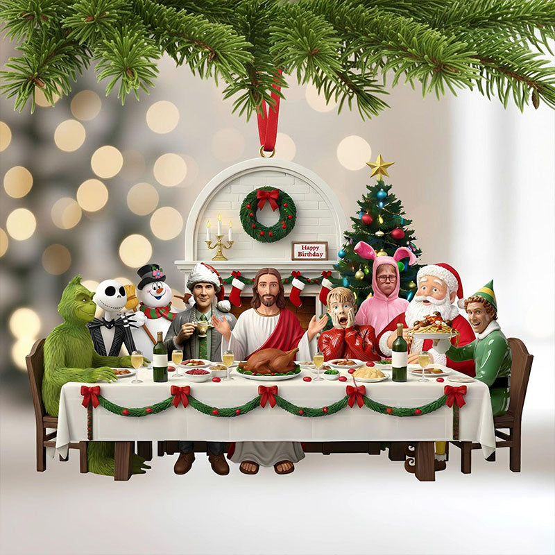 🎄 90s Movie Christmas Ornament – A Retro Holiday Classic for Every Movie Lover!